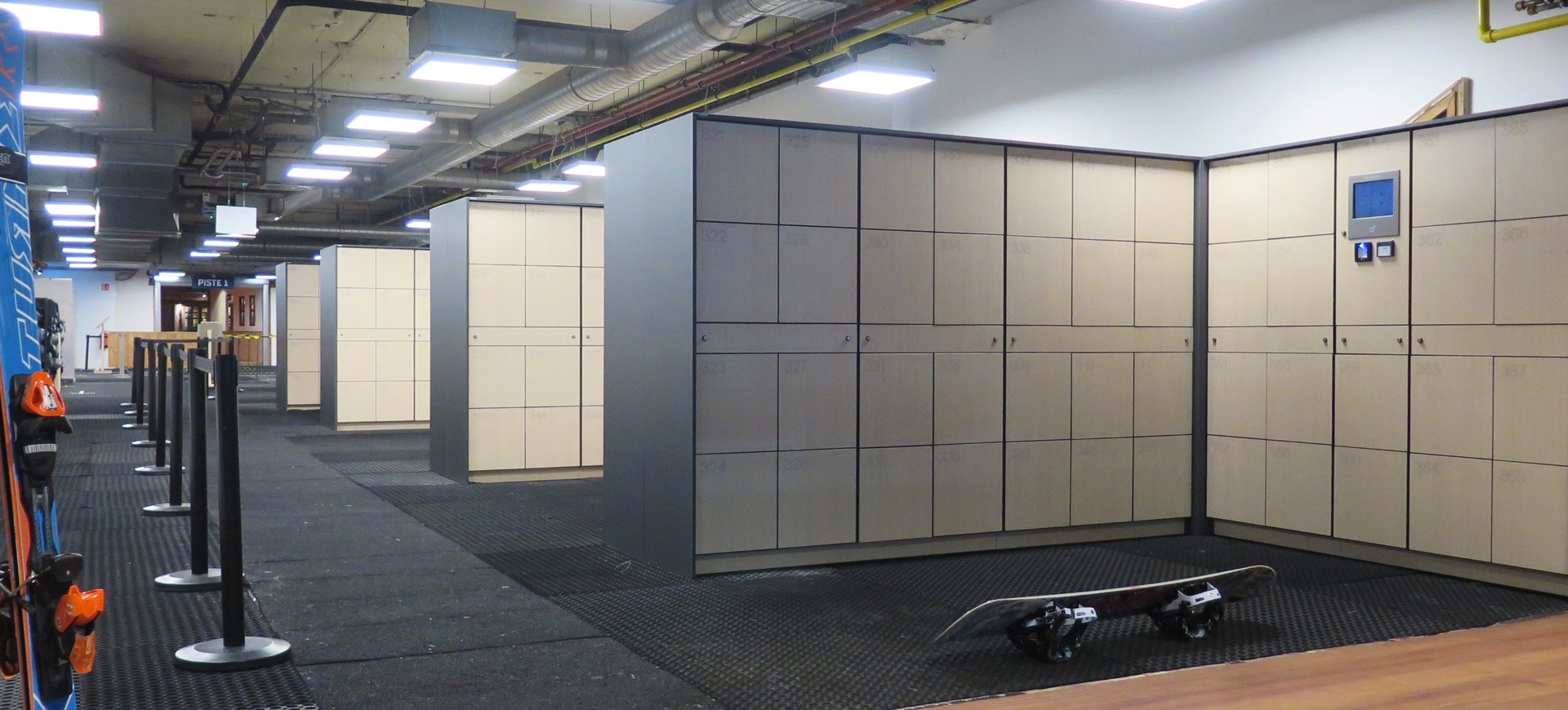 Electronic luggage lockers