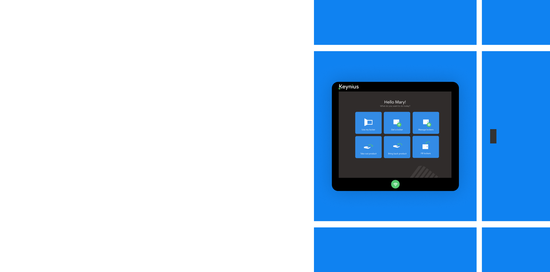 Electronic luggage lockers