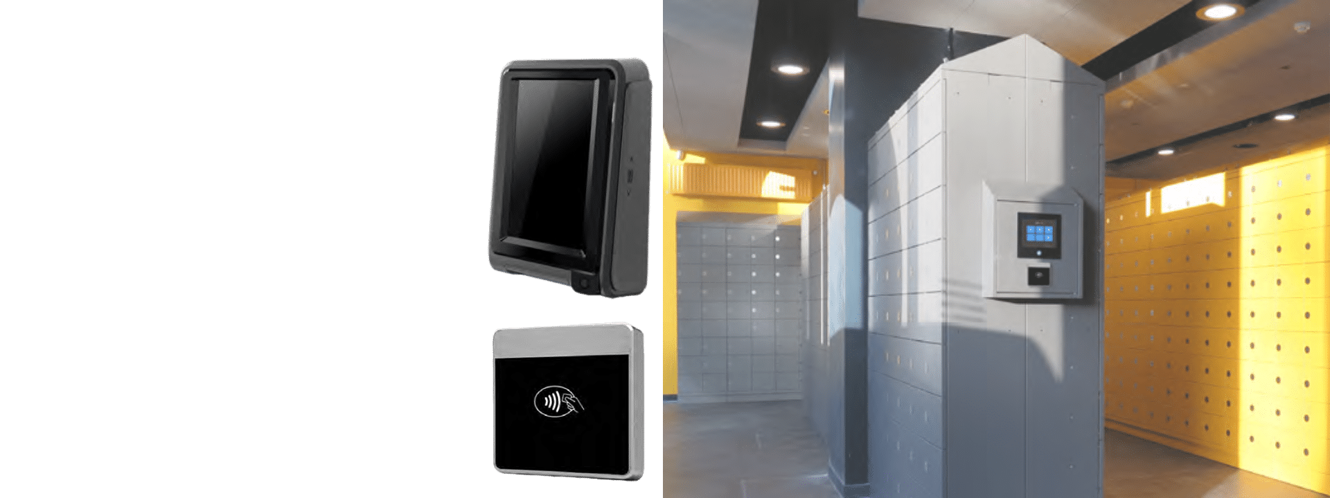 Electronic luggage lockers